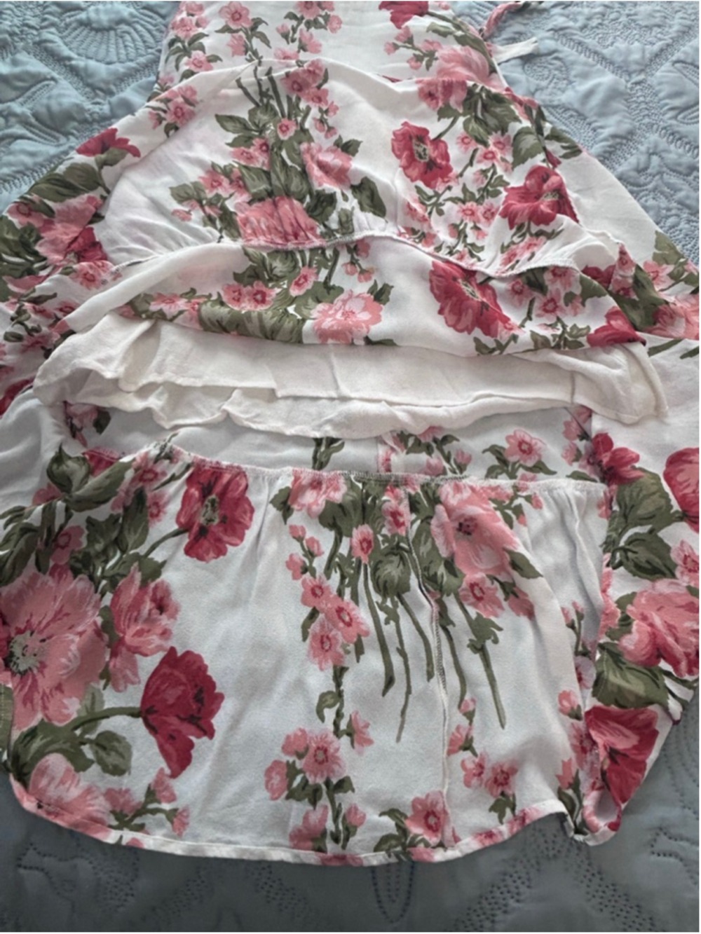 Reformation Nikita Etienne Floral Midi Dress Size 2 Tie Strap Cottagecore - Picture 10 of 13